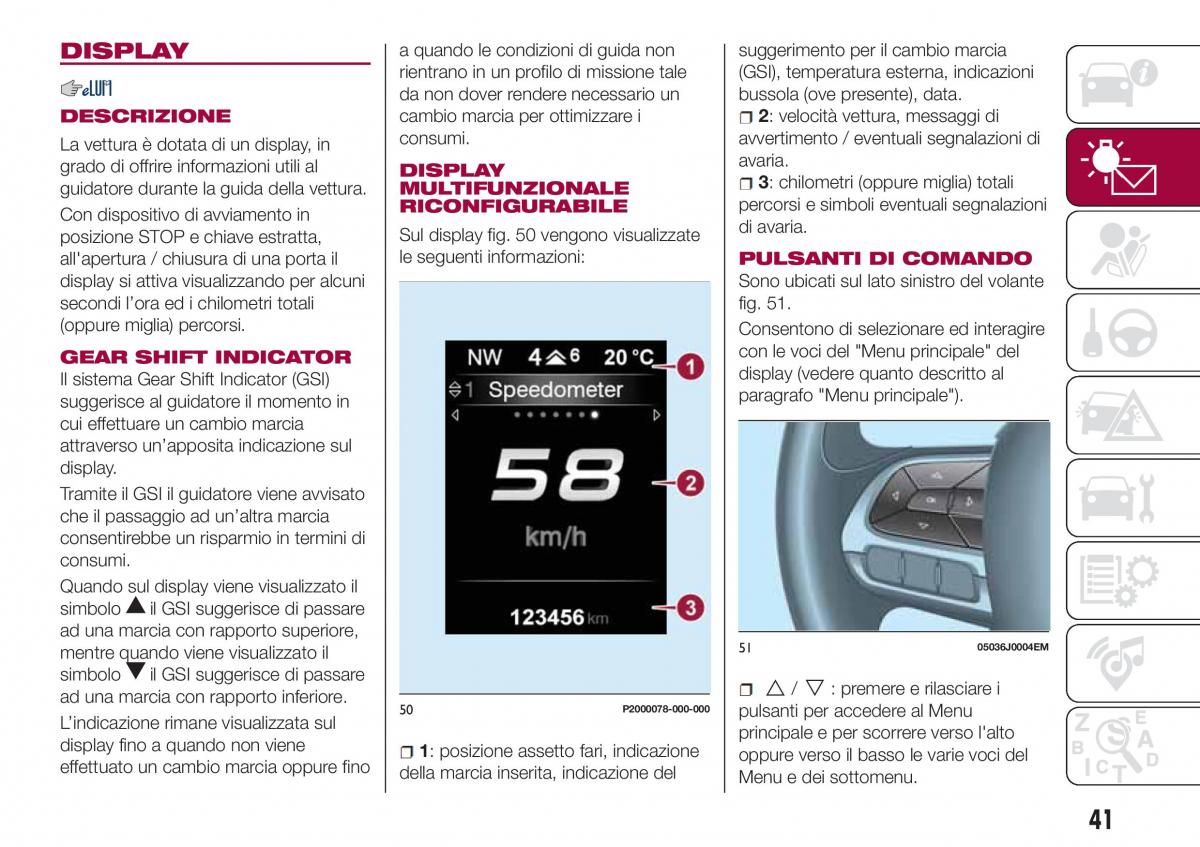 Fiat Tipo combi manuale del proprietario / page 43