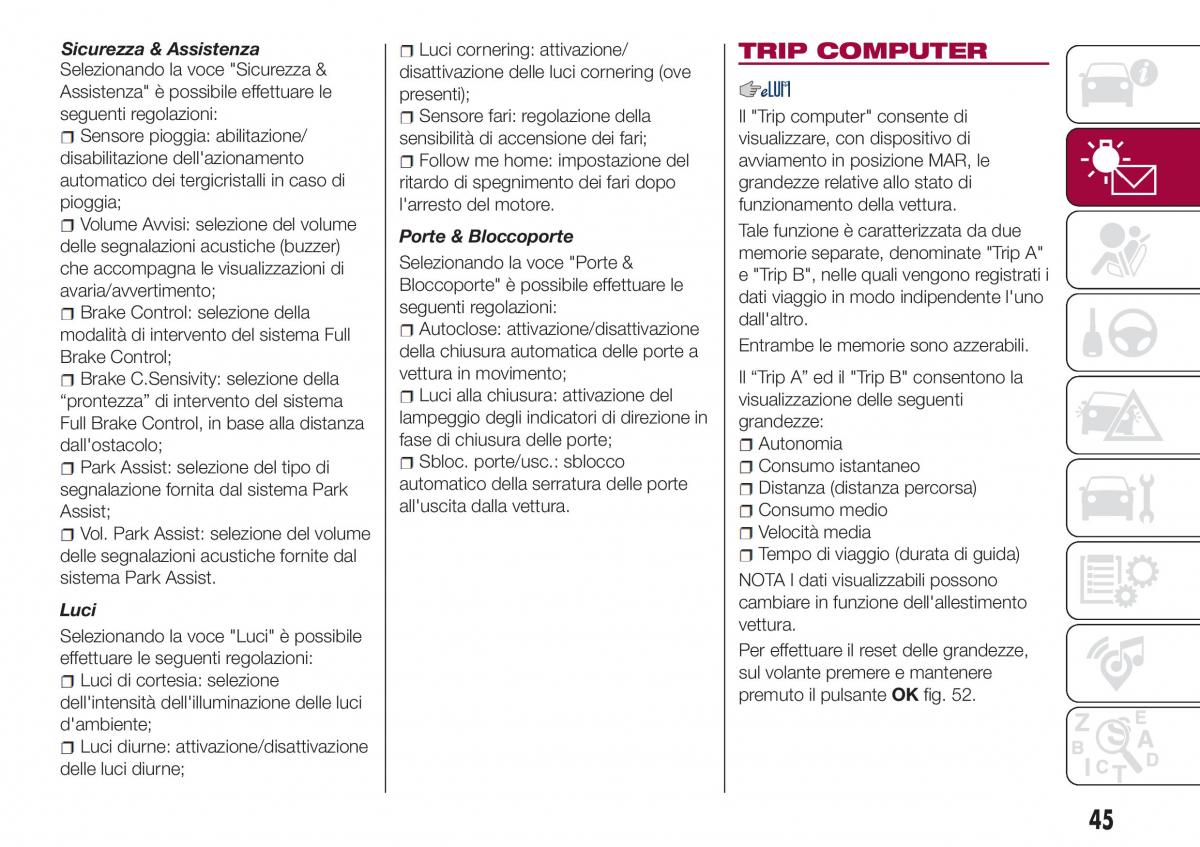 Fiat Tipo combi manuale del proprietario / page 47