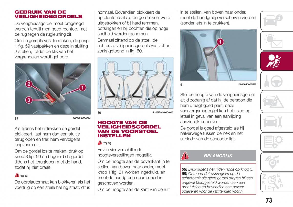 Fiat Tipo combi handleiding / page 75