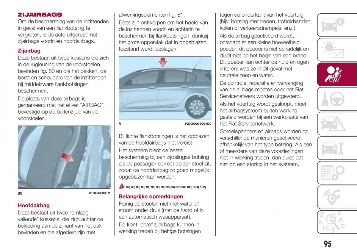 Fiat Tipo combi handleiding / page 97