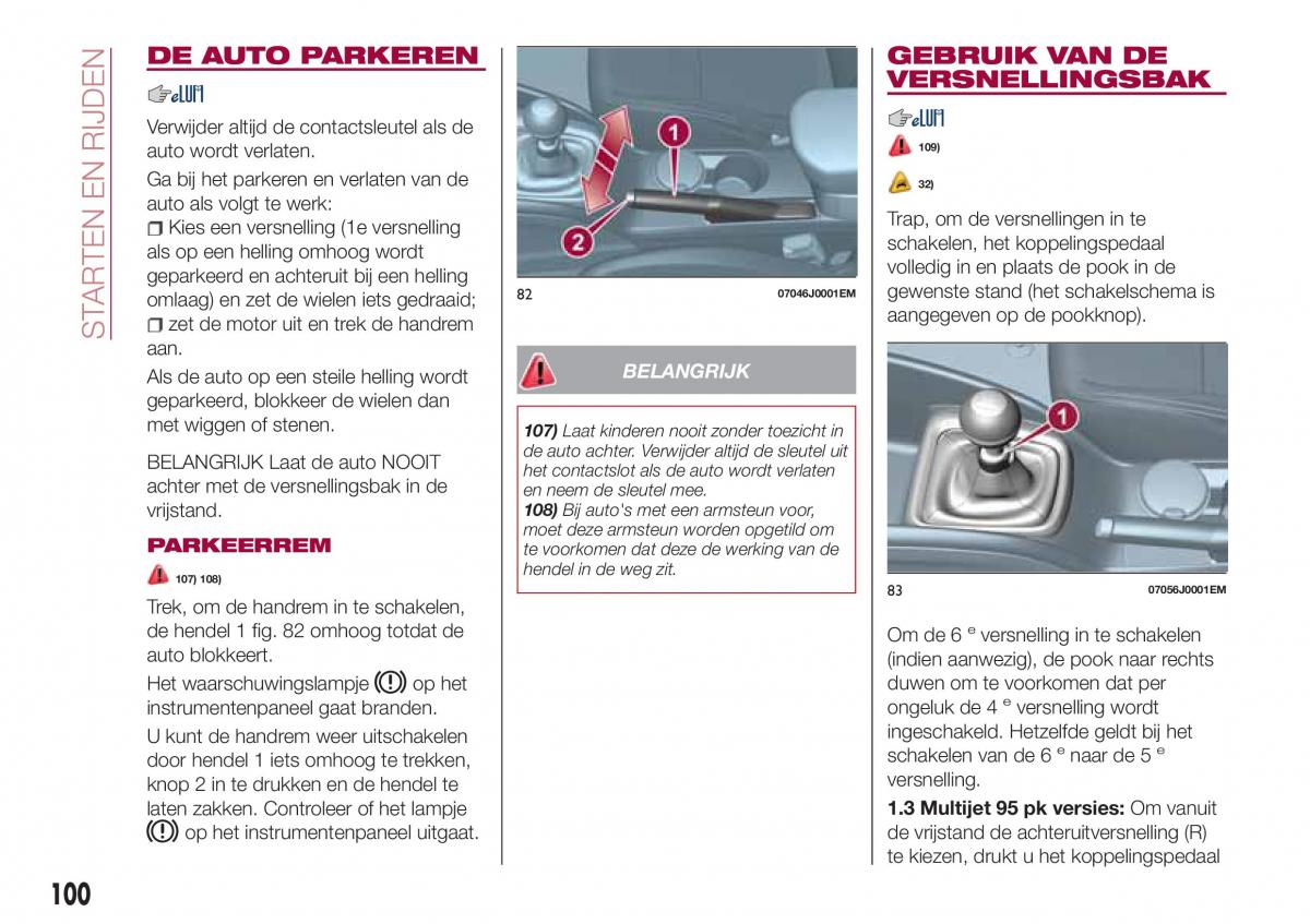 Fiat Tipo combi handleiding / page 102