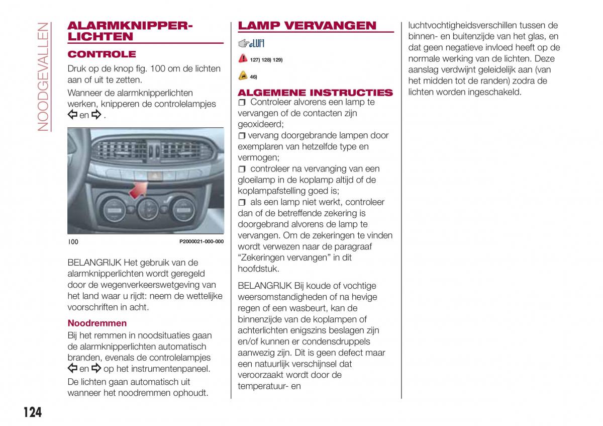 Fiat Tipo combi handleiding / page 126