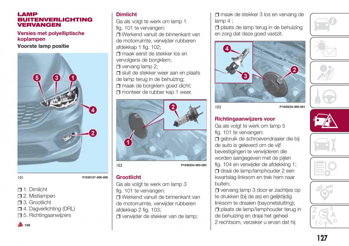 Fiat Tipo combi handleiding / page 129