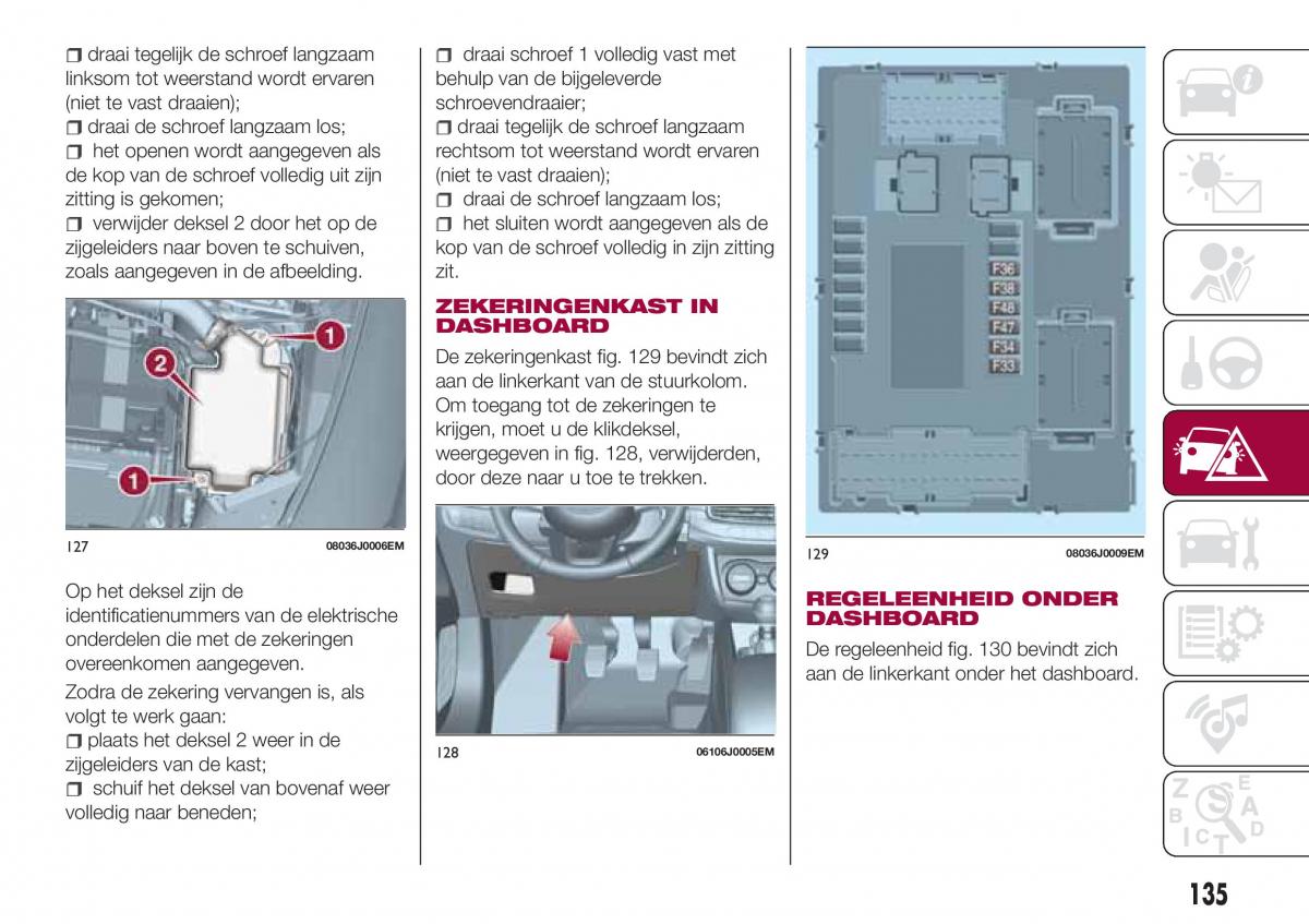 Fiat Tipo combi handleiding / page 137