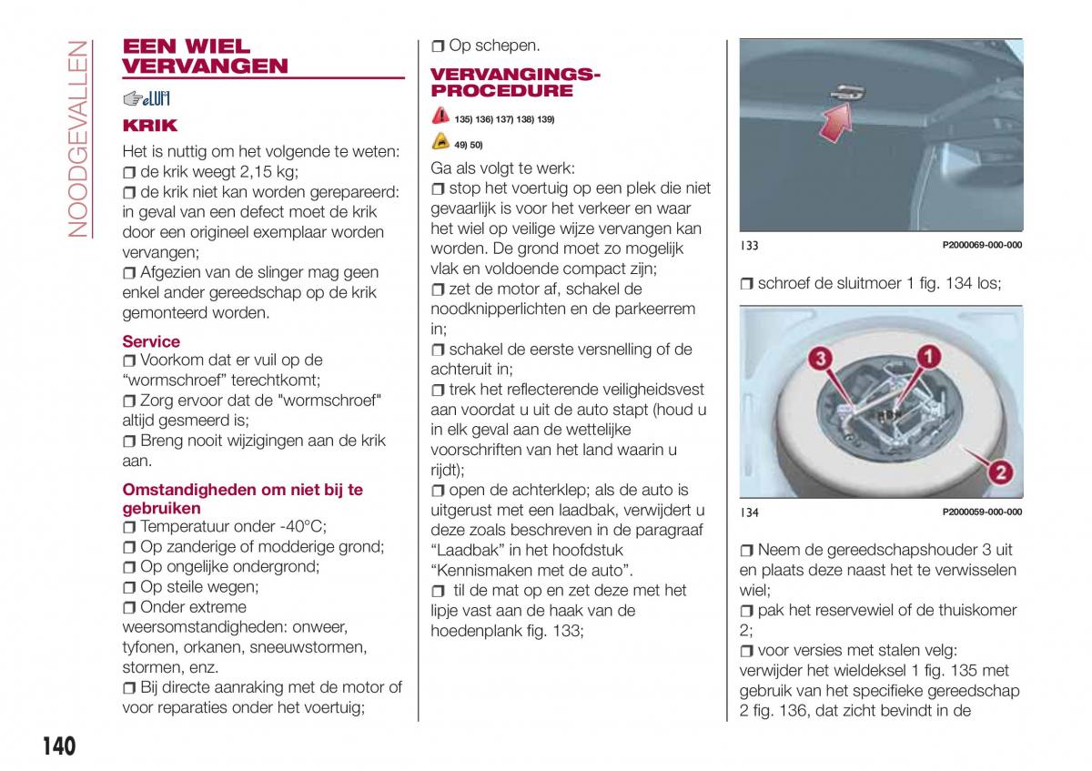 Fiat Tipo combi handleiding / page 142