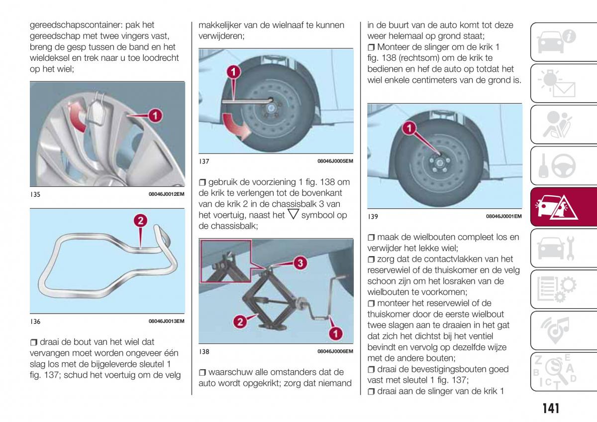 Fiat Tipo combi handleiding / page 143