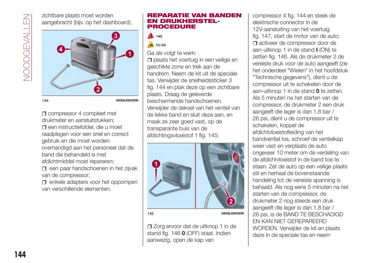 Fiat Tipo combi handleiding / page 146