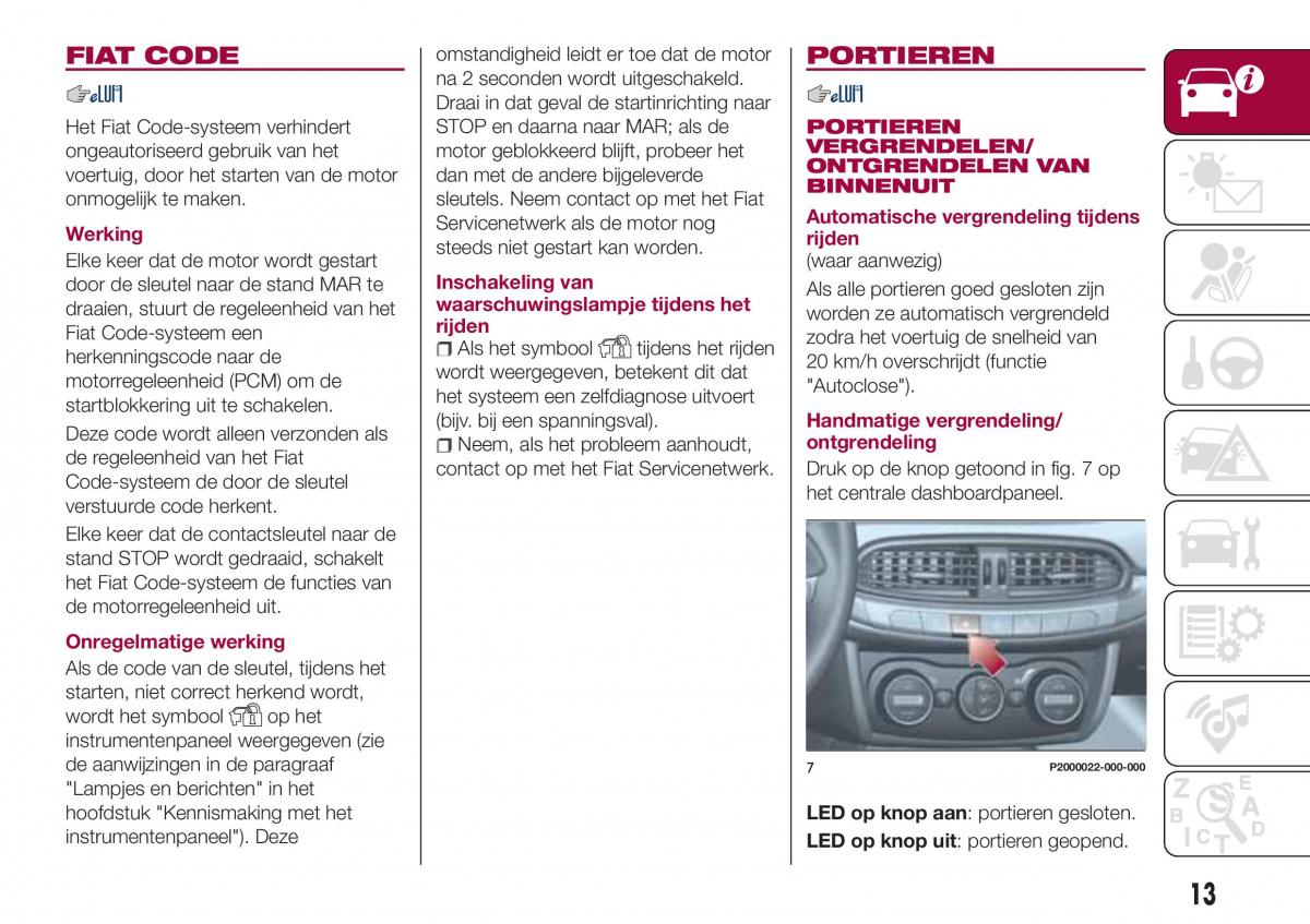 Fiat Tipo combi handleiding / page 15