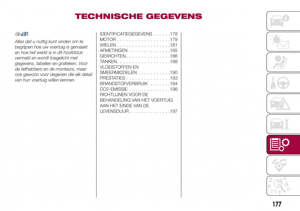 Fiat Tipo combi handleiding / page 179