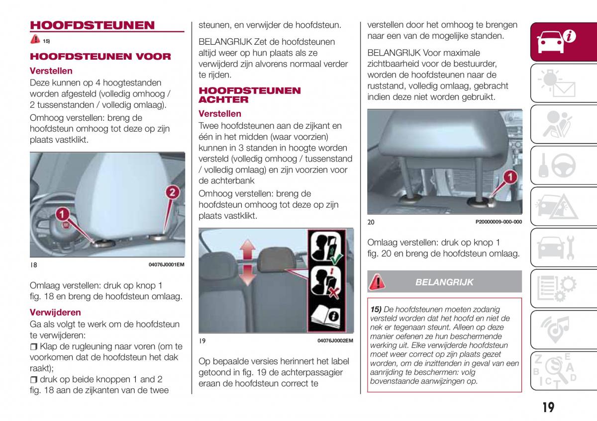 Fiat Tipo combi handleiding / page 21