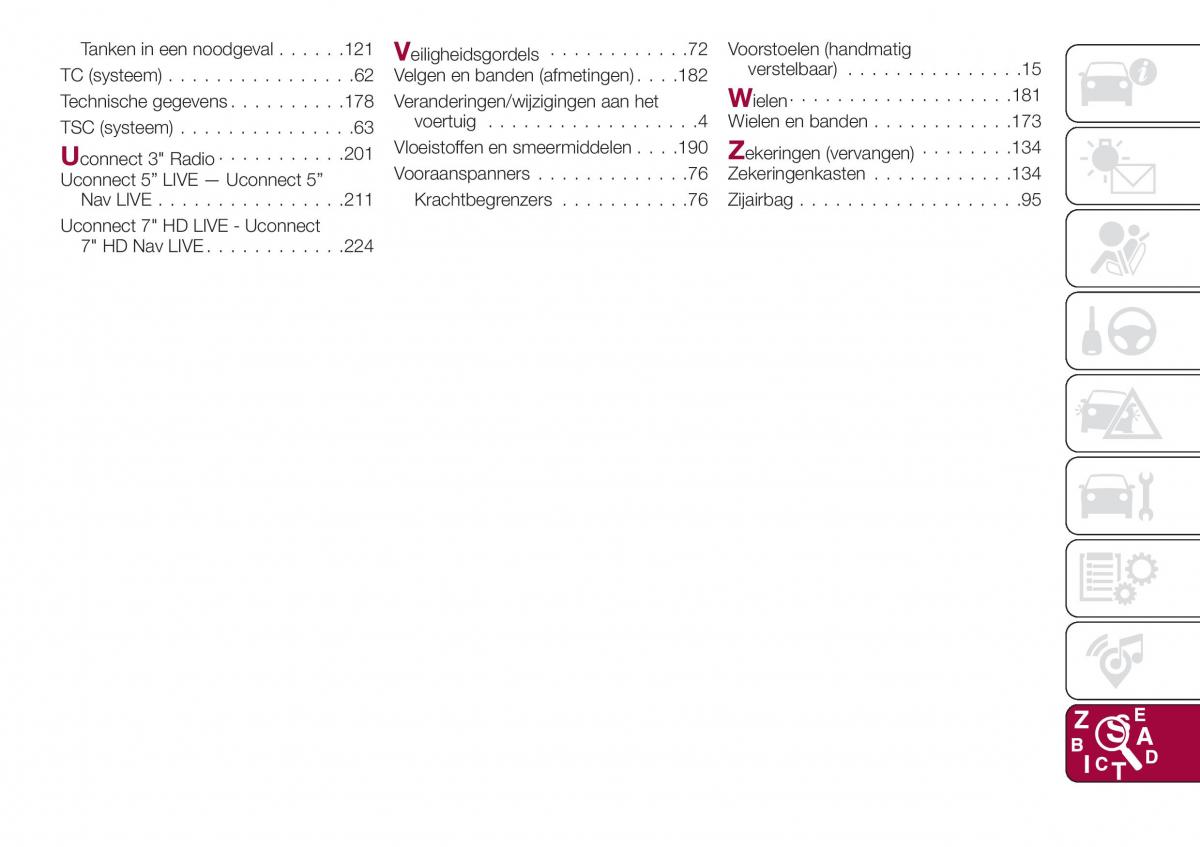 Fiat Tipo combi handleiding / page 249