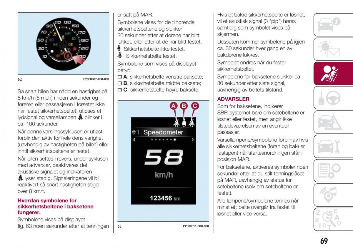 Fiat Tipo combi bruksanvisningen / page 71