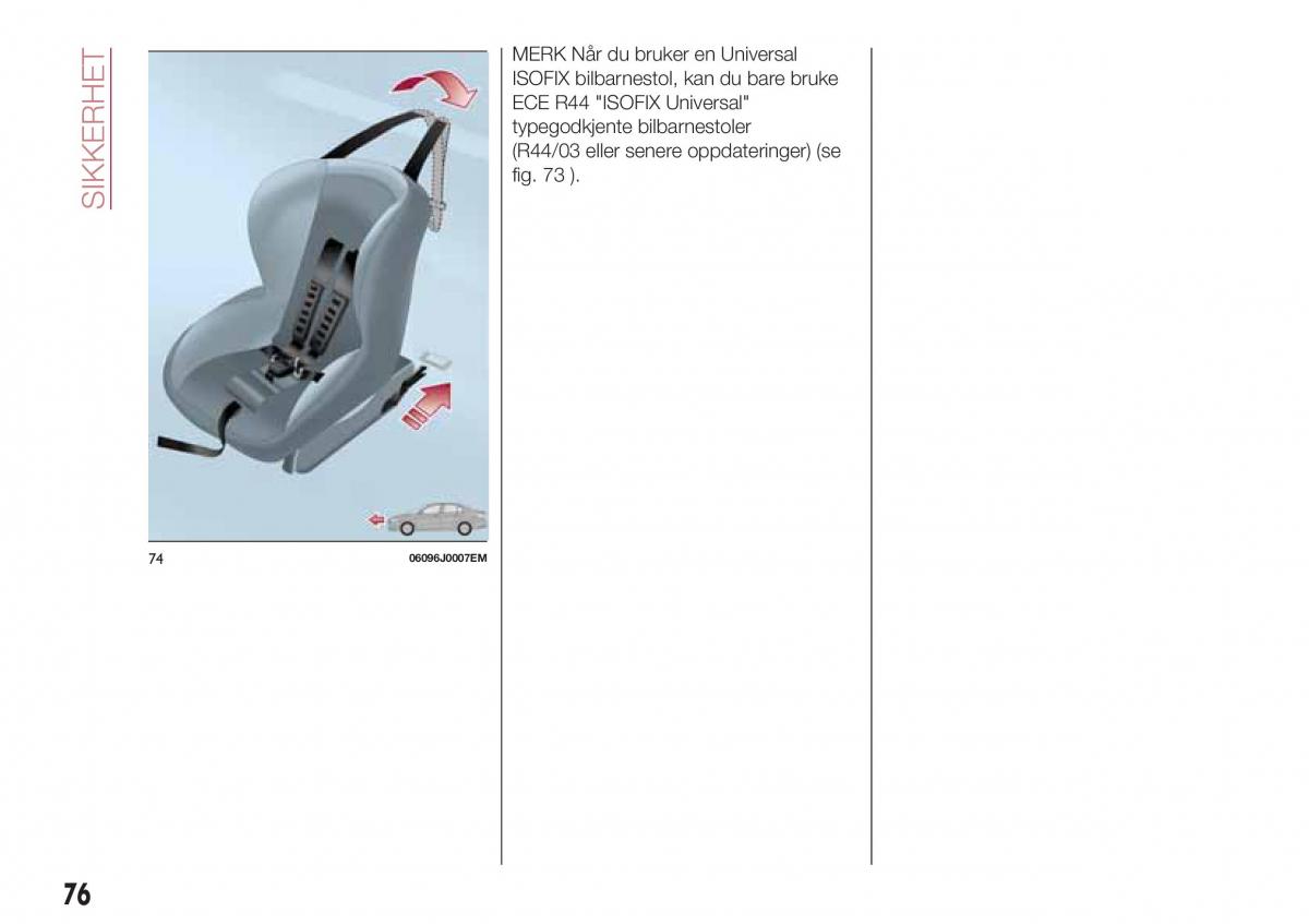 Fiat Tipo combi bruksanvisningen / page 78