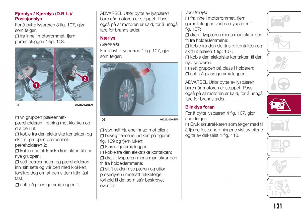 Fiat Tipo combi bruksanvisningen / page 123