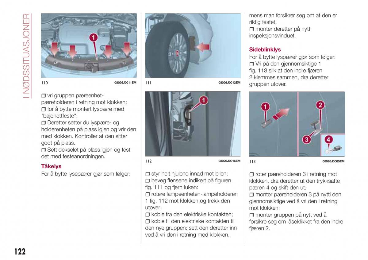 Fiat Tipo combi bruksanvisningen / page 124