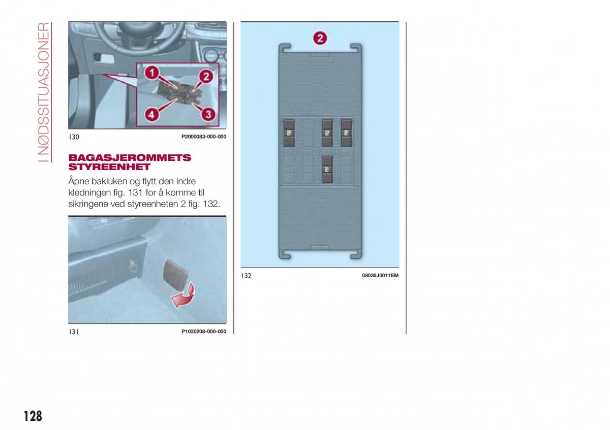 Fiat Tipo combi bruksanvisningen / page 130