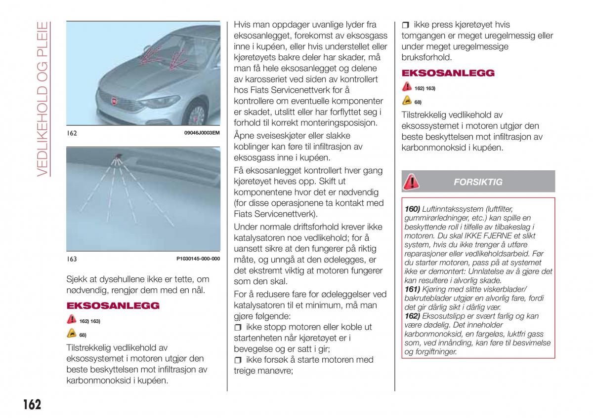 Fiat Tipo combi bruksanvisningen / page 164