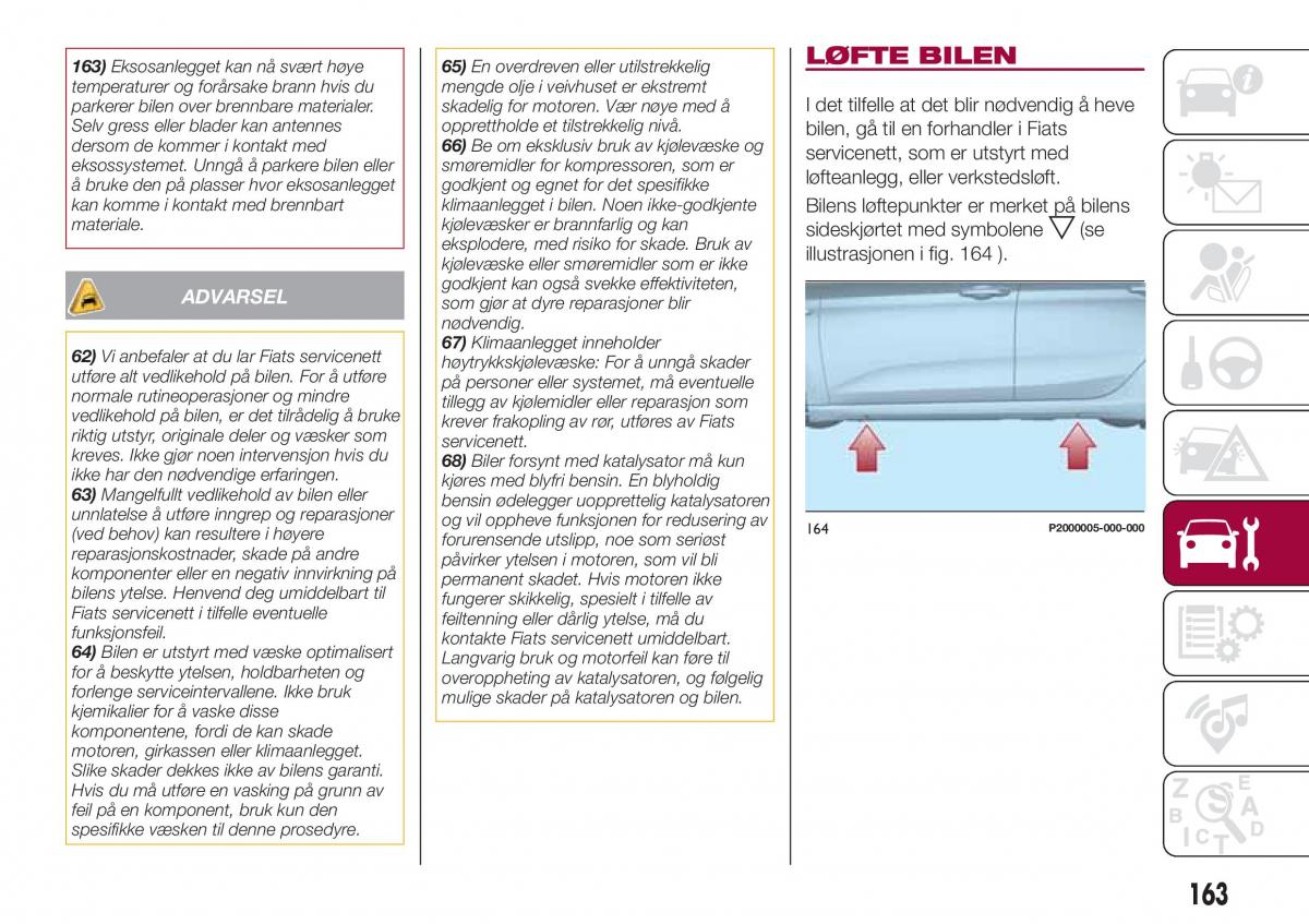 Fiat Tipo combi bruksanvisningen / page 165