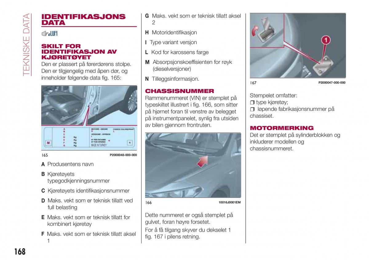 Fiat Tipo combi bruksanvisningen / page 170