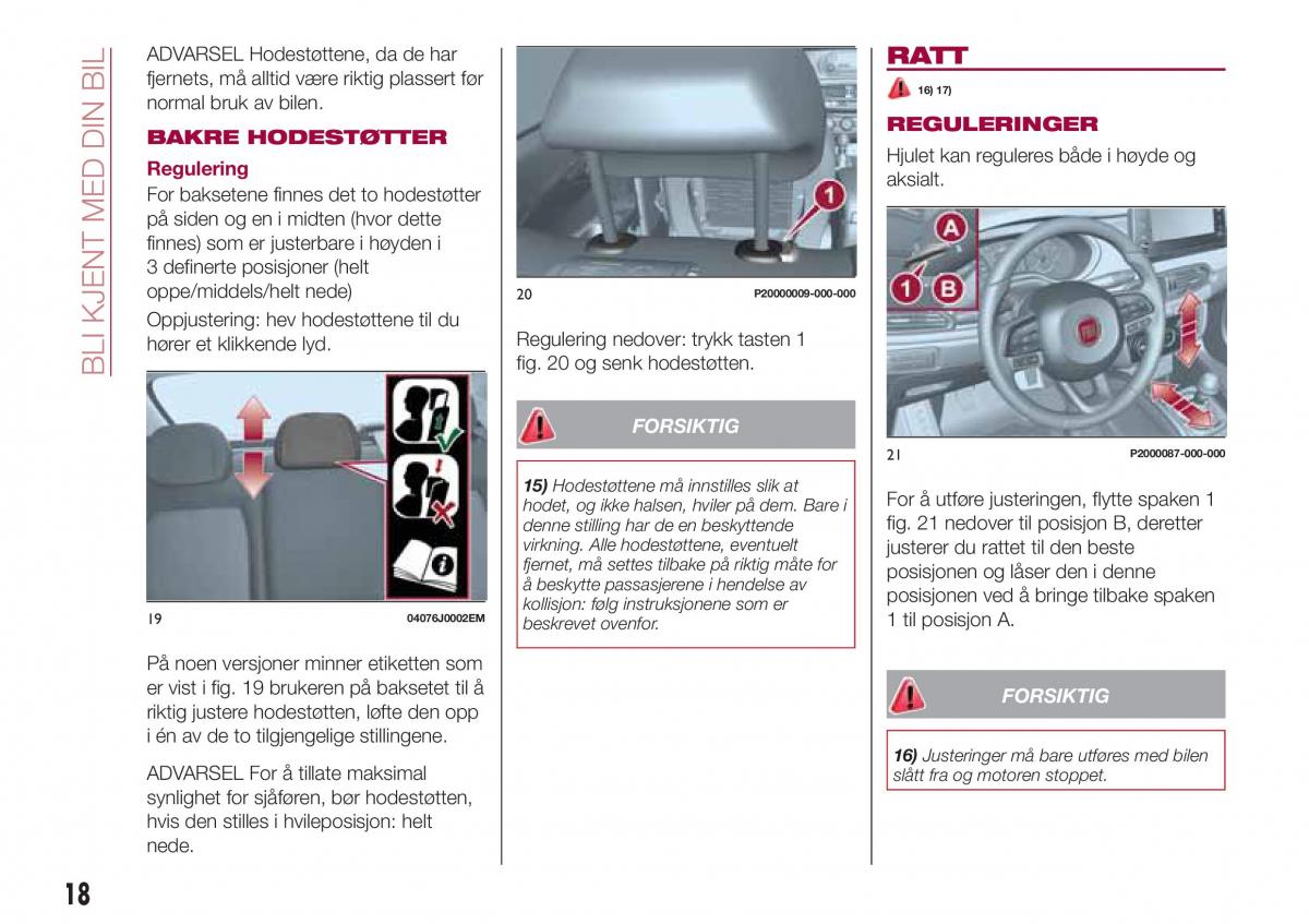 Fiat Tipo combi bruksanvisningen / page 20