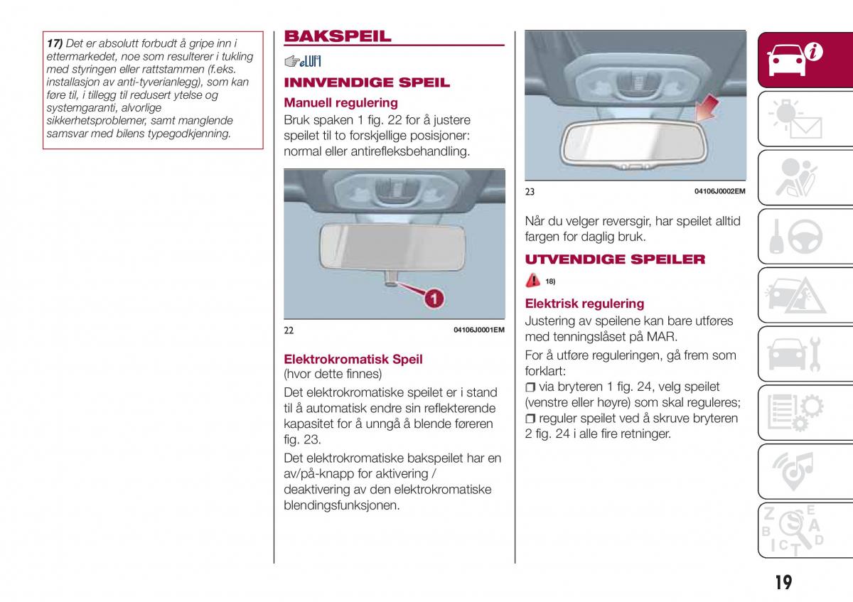 Fiat Tipo combi bruksanvisningen / page 21