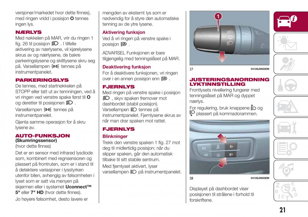 Fiat Tipo combi bruksanvisningen / page 23