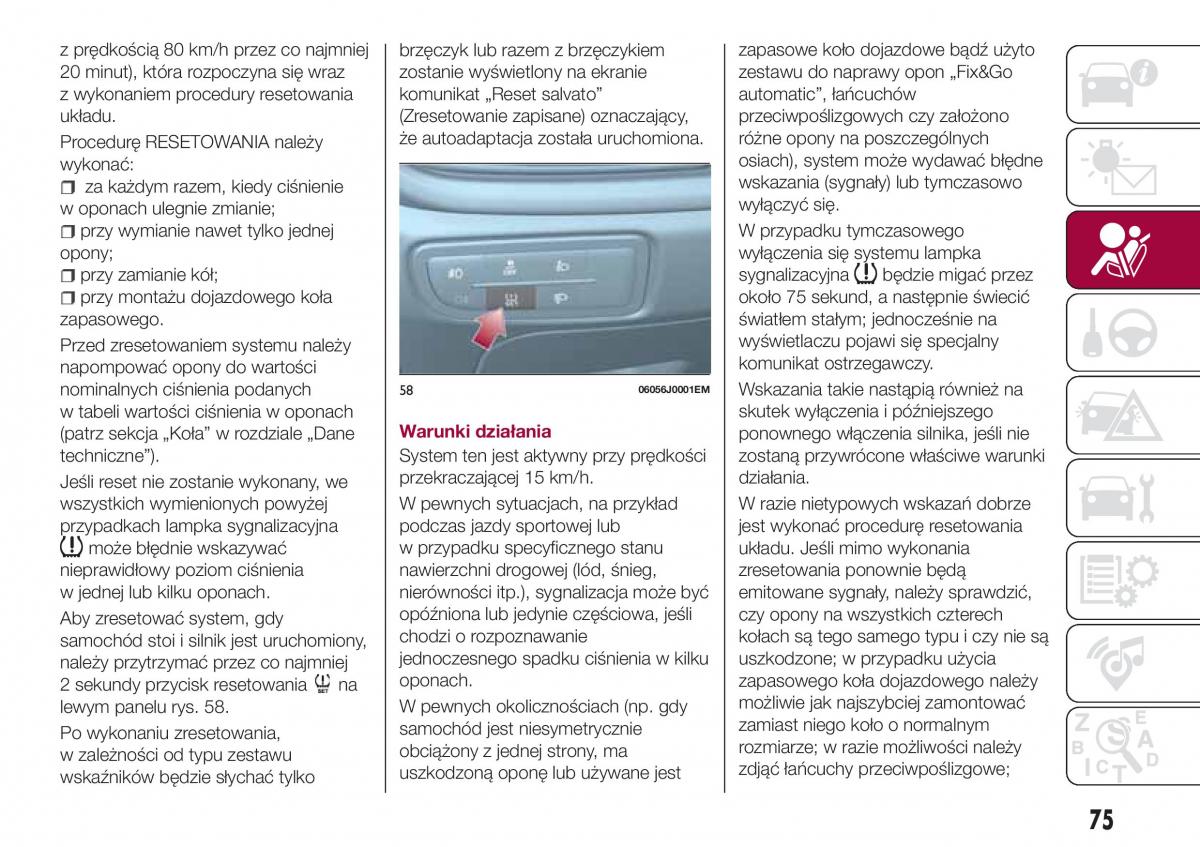 Fiat Tipo combi instrukcja obslugi / page 77