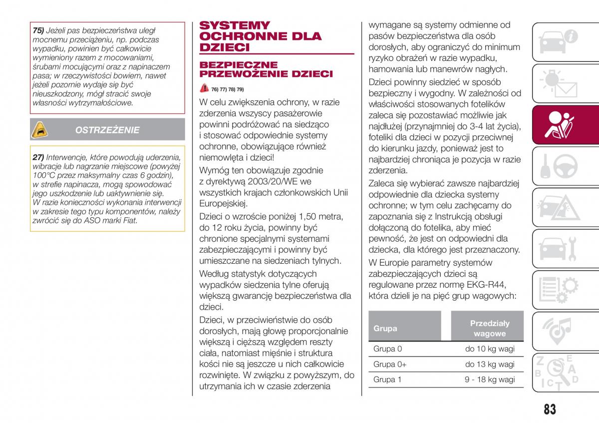 Fiat Tipo combi instrukcja obslugi / page 85