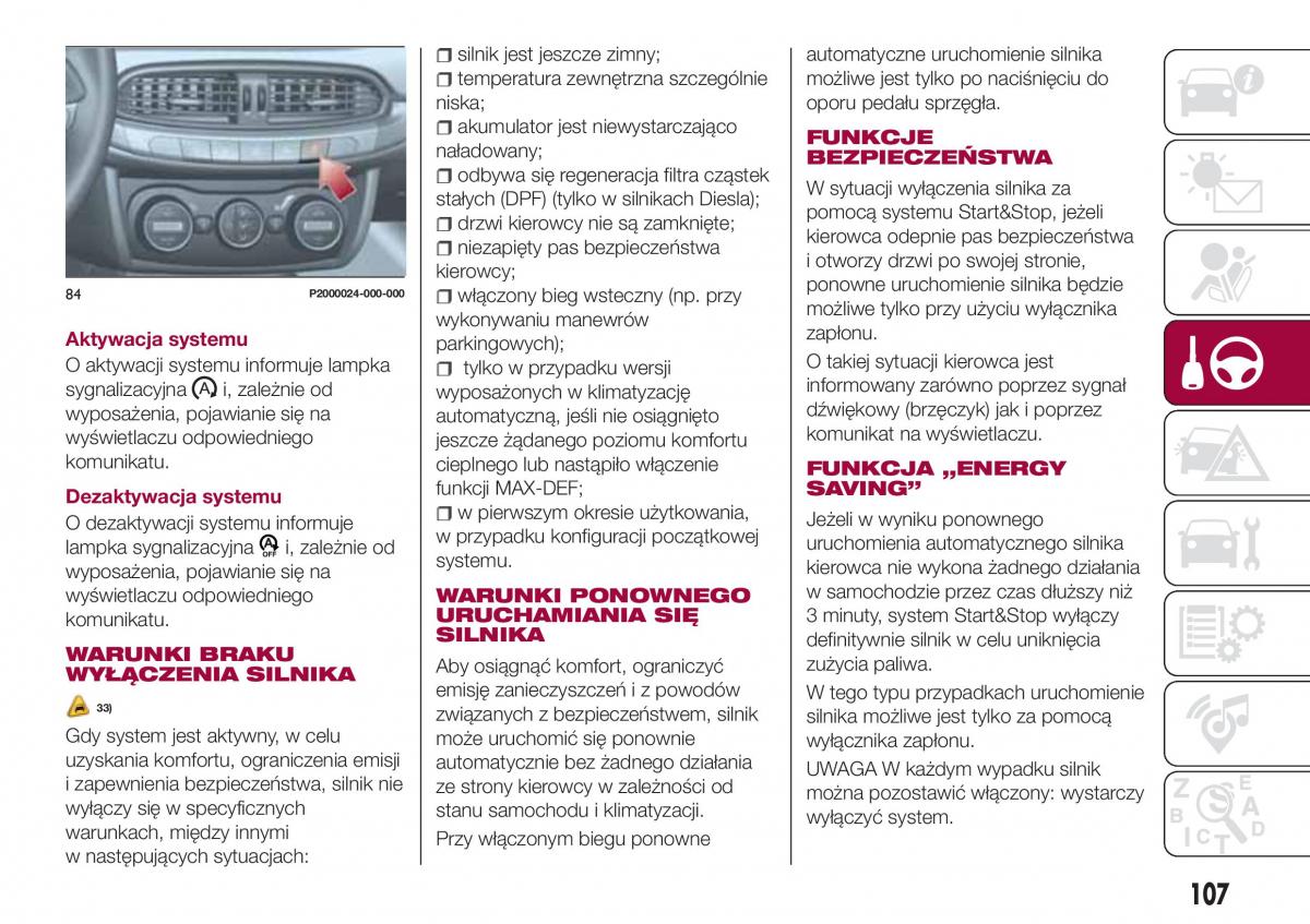 Fiat Tipo combi instrukcja obslugi / page 109