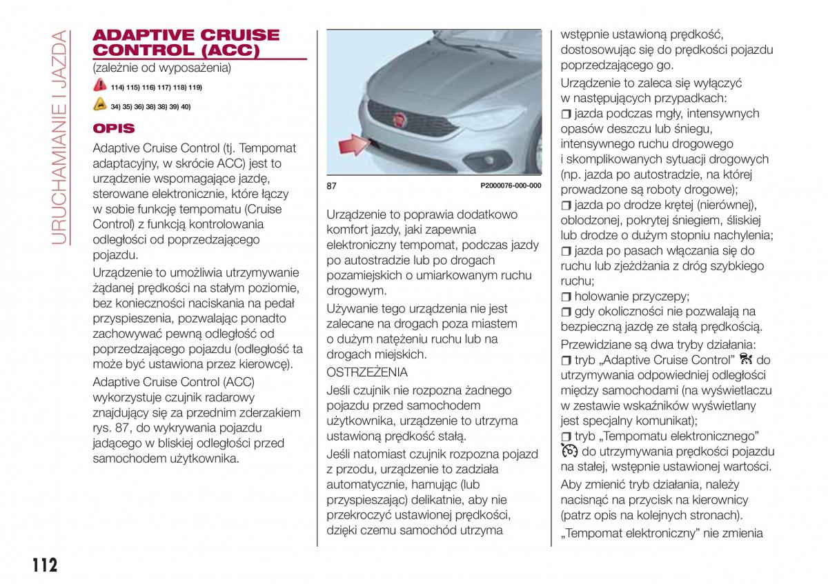 Fiat Tipo combi instrukcja obslugi / page 114