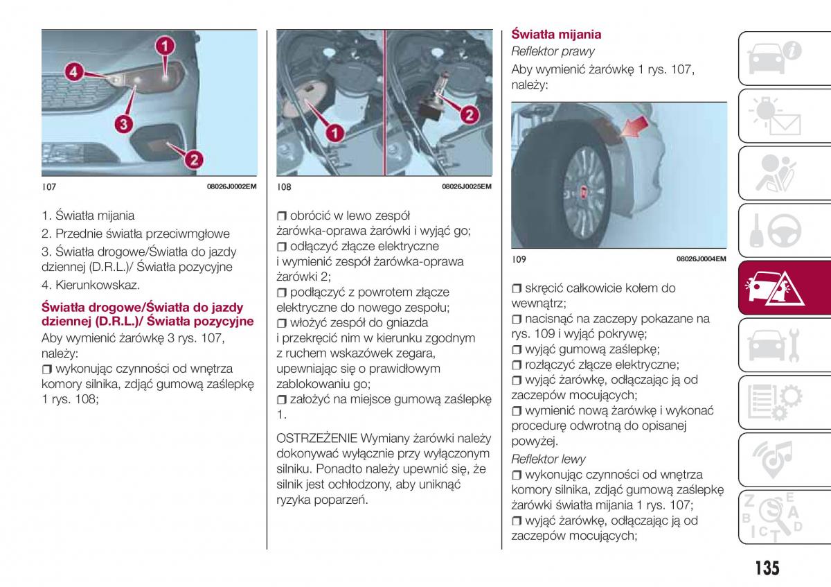 Fiat Tipo combi instrukcja obslugi / page 137