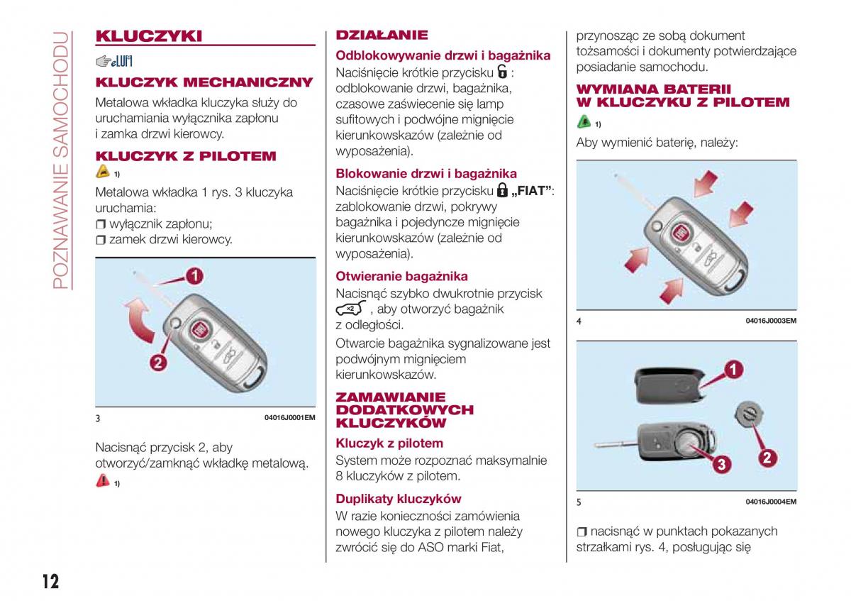 Fiat Tipo combi instrukcja obslugi / page 14