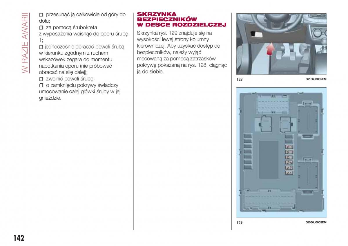 Fiat Tipo combi instrukcja obslugi / page 144