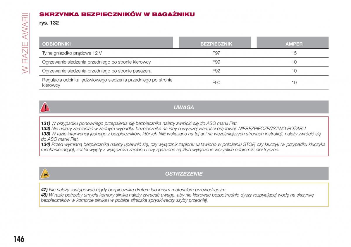 Fiat Tipo combi instrukcja obslugi / page 148