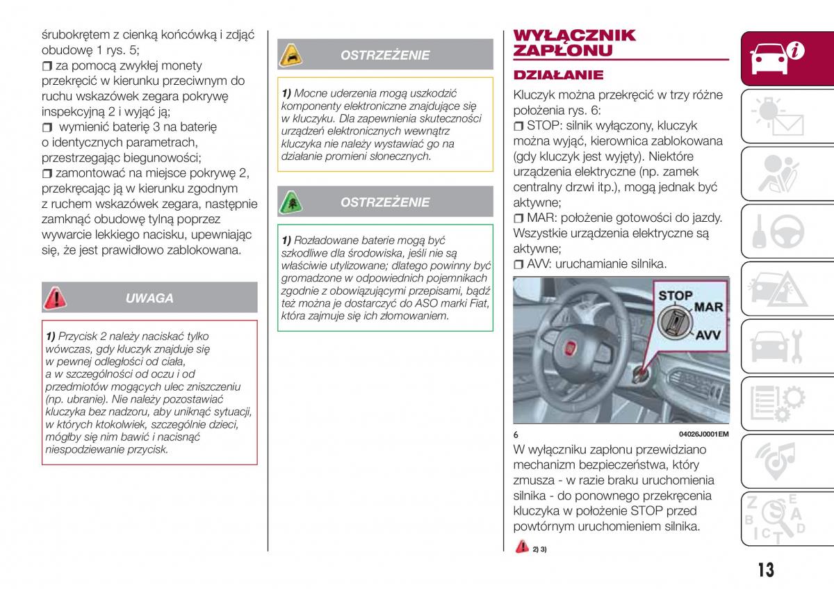 Fiat Tipo combi instrukcja obslugi / page 15