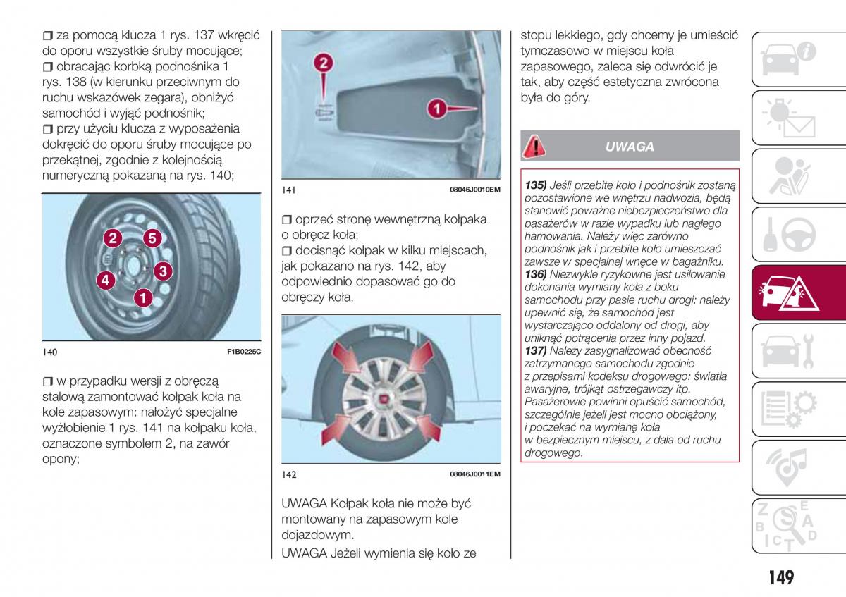 Fiat Tipo combi instrukcja obslugi / page 151