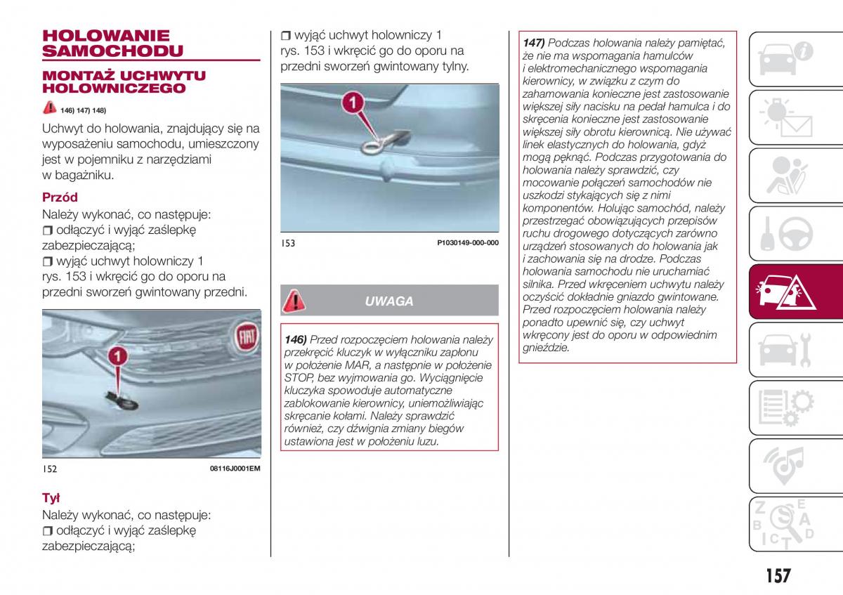 Fiat Tipo combi instrukcja obslugi / page 159