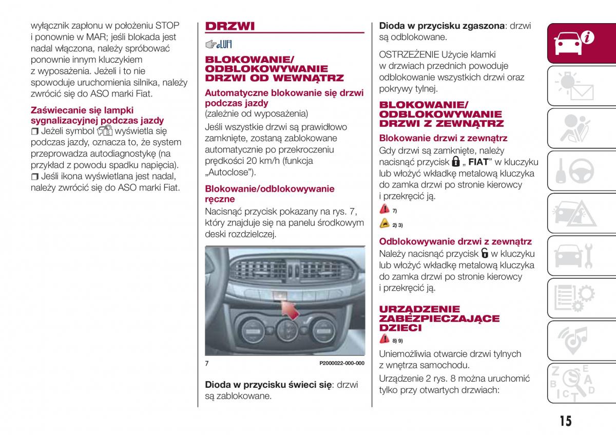 Fiat Tipo combi instrukcja obslugi / page 17