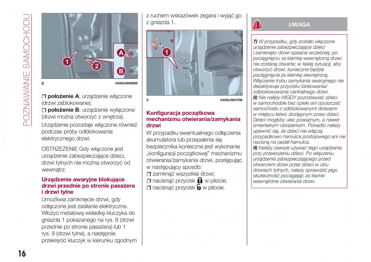 Fiat Tipo combi instrukcja obslugi / page 18