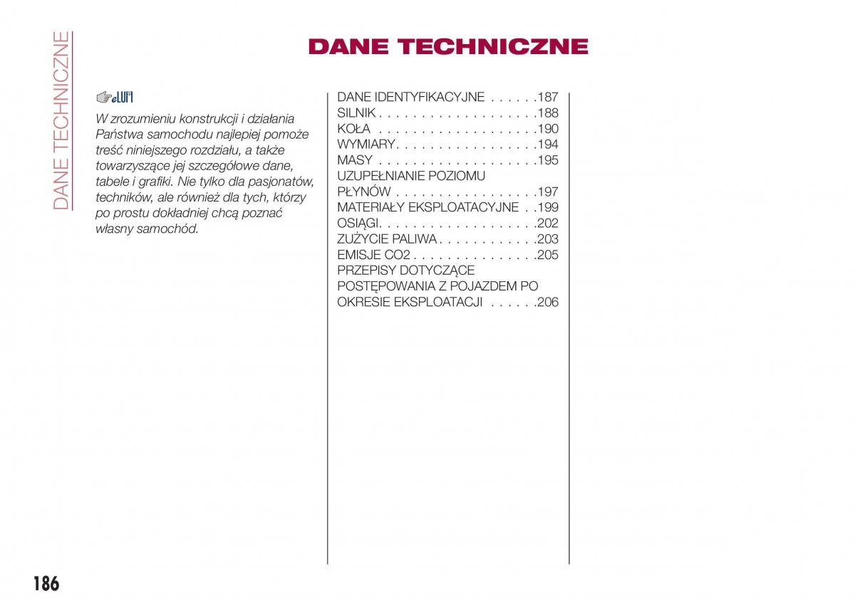 Fiat Tipo combi instrukcja obslugi / page 188