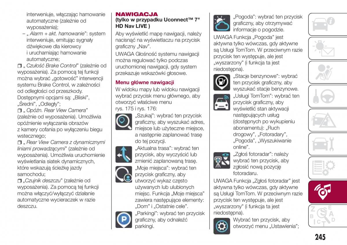 Fiat Tipo combi instrukcja obslugi / page 247