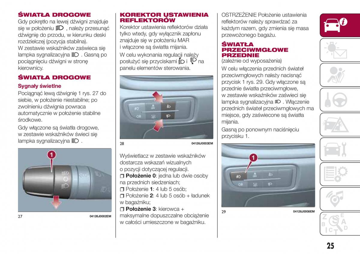 Fiat Tipo combi instrukcja obslugi / page 27