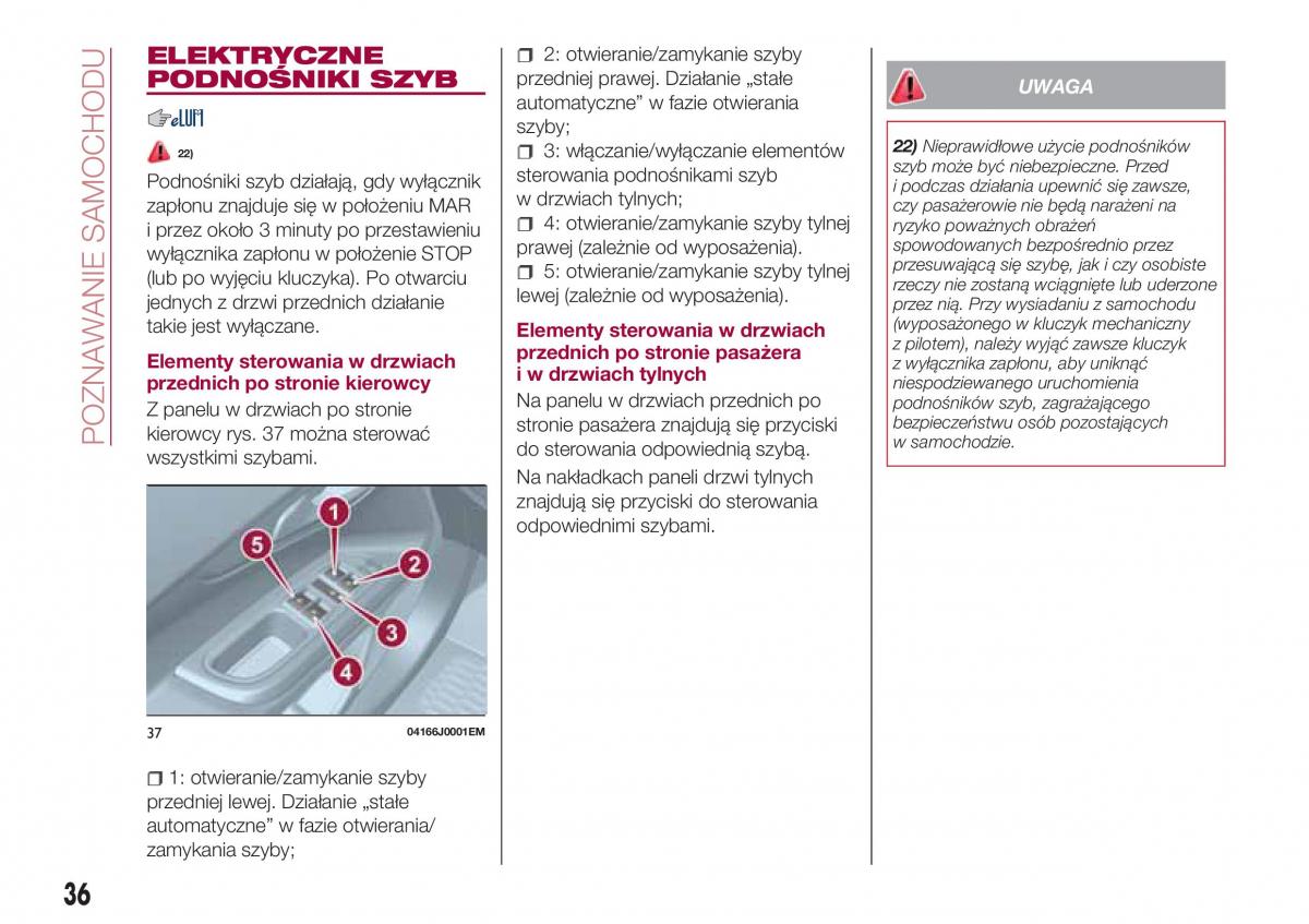 Fiat Tipo combi instrukcja obslugi / page 38