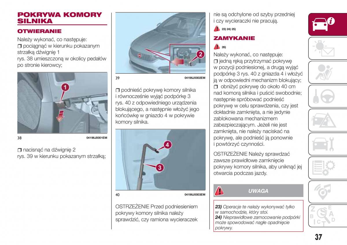 Fiat Tipo combi instrukcja obslugi / page 39