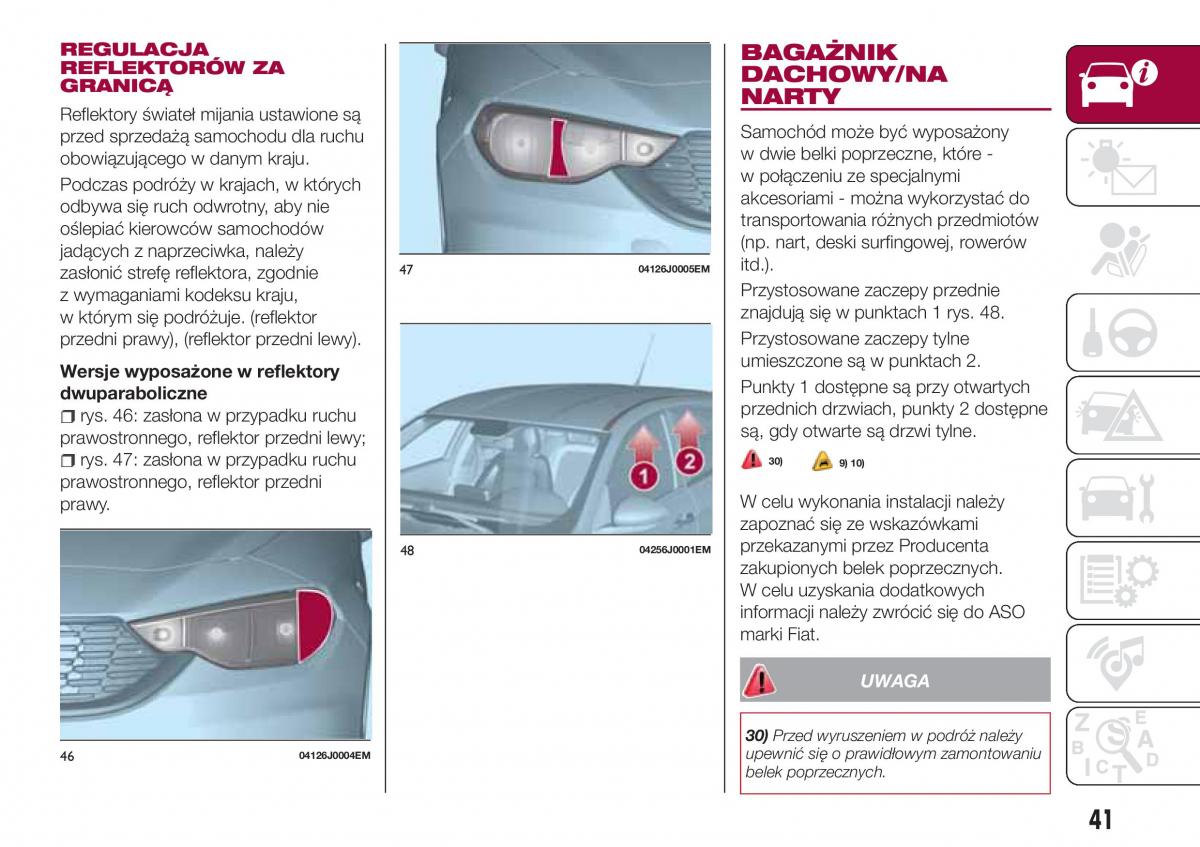 Fiat Tipo combi instrukcja obslugi / page 43