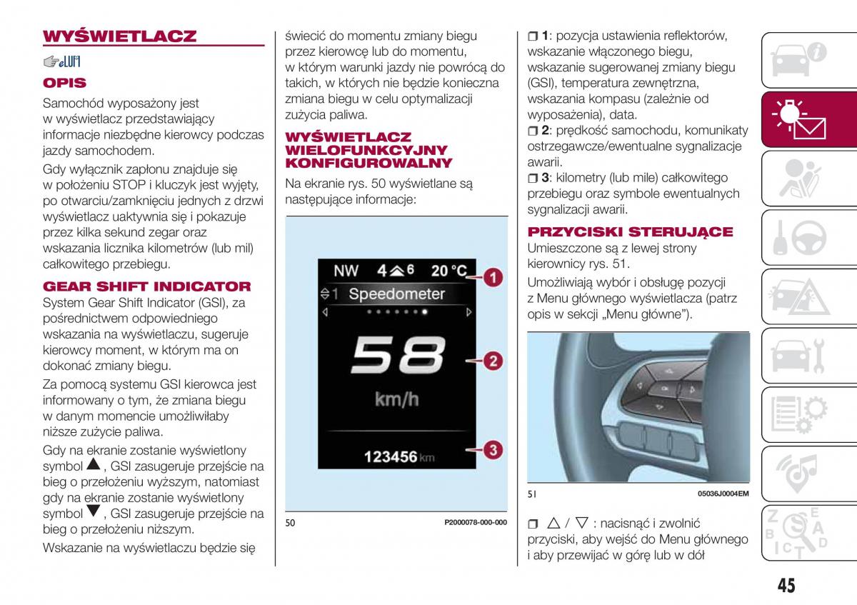 Fiat Tipo combi instrukcja obslugi / page 47