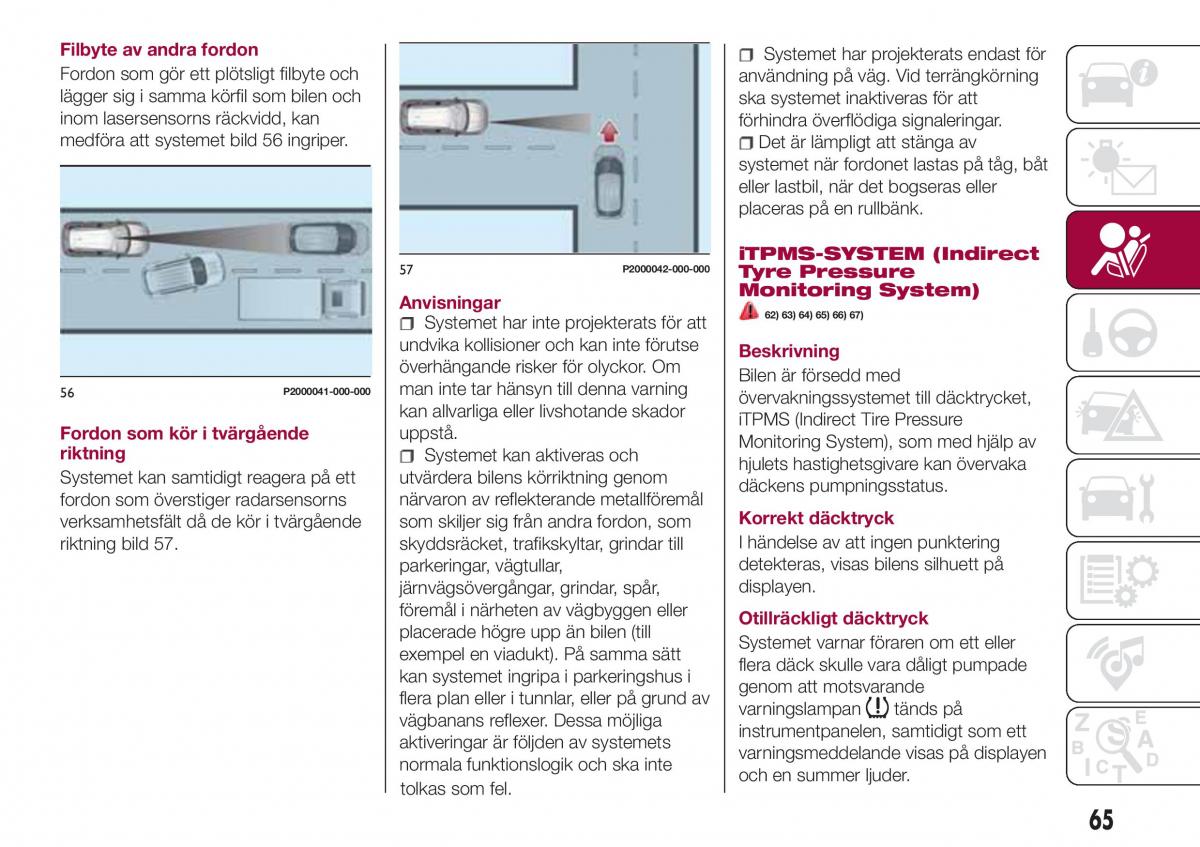 Fiat Tipo combi instruktionsbok / page 67