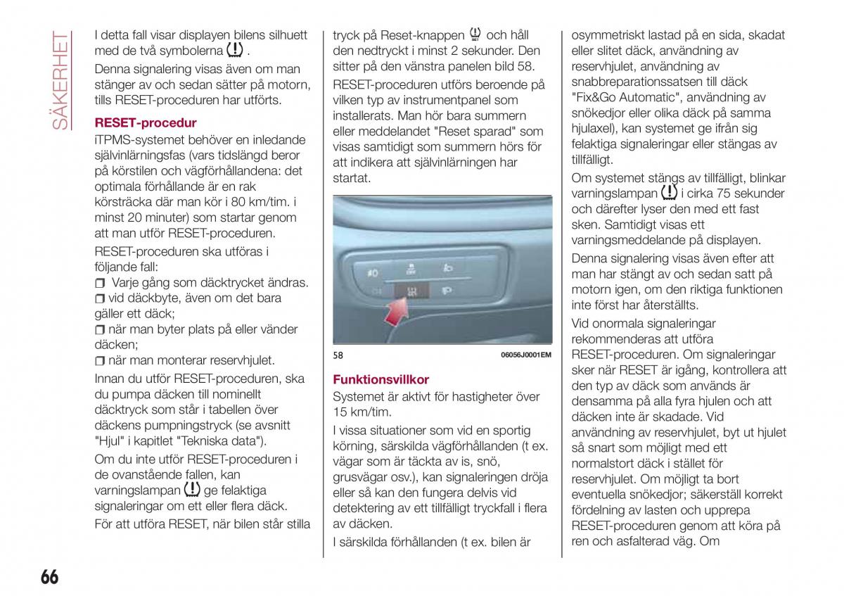 Fiat Tipo combi instruktionsbok / page 68