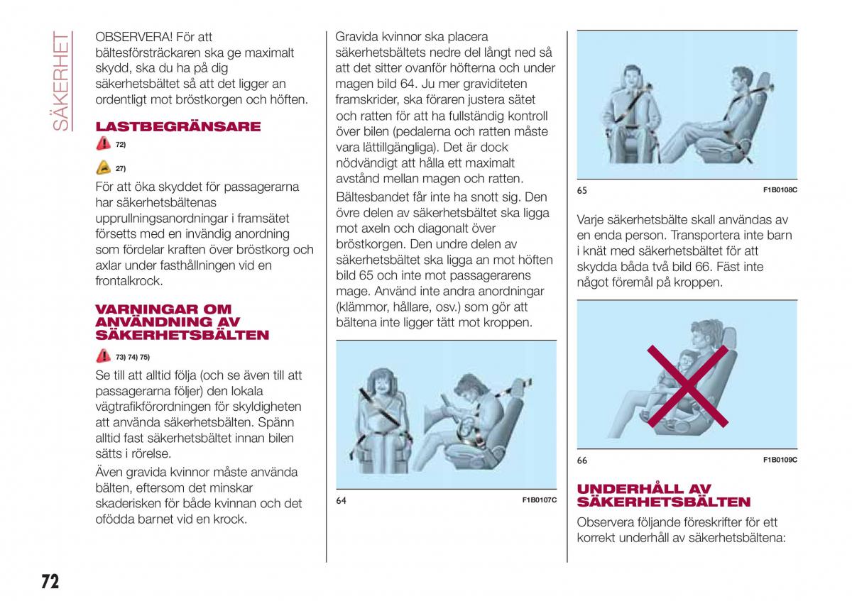 Fiat Tipo combi instruktionsbok / page 74