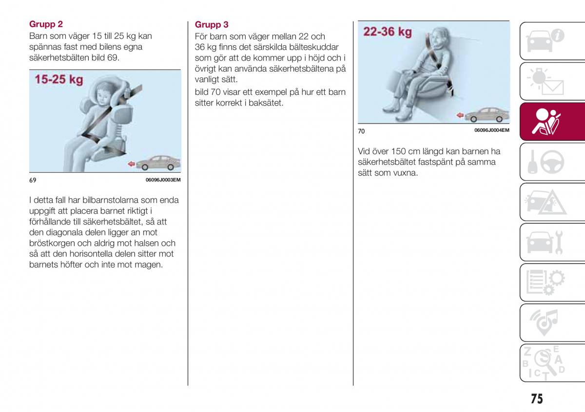 Fiat Tipo combi instruktionsbok / page 77